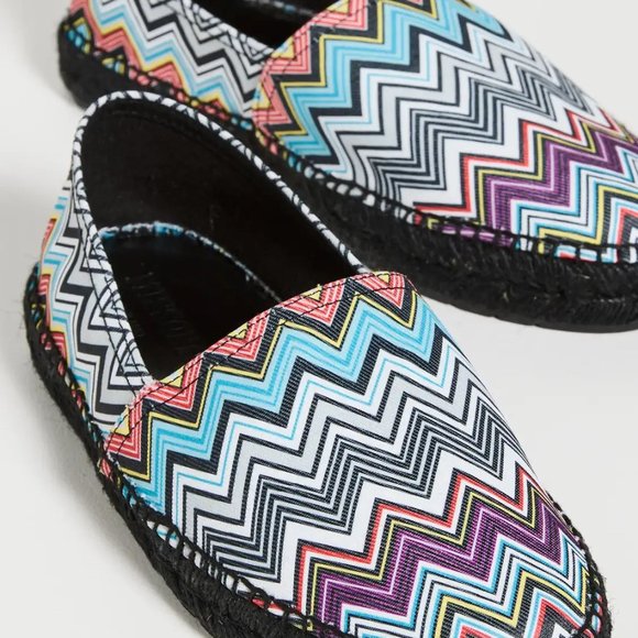 MISSONI 'Zig-Zag' Men's Canvas Espadrille Chevron US 8/9 EU 42 MSRP USD $380 NIB - Picture 11 of 16